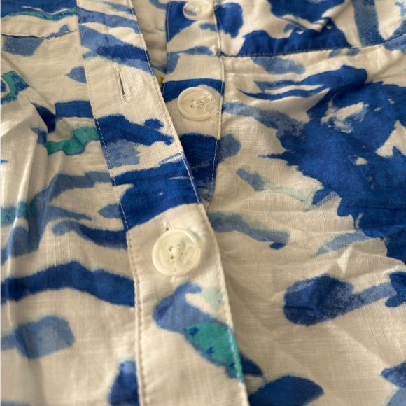 Anthropologie Maeve Women’s Blue A-line Button-Front Midi Skirt - Picture 3 of 8